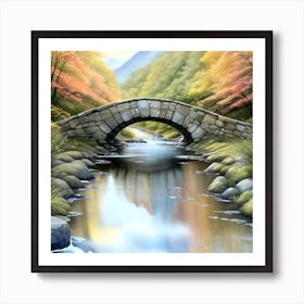 bridge over a tarn Art Print