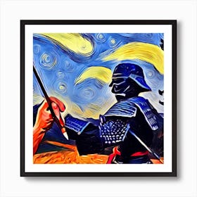 Samurai painting Art Print