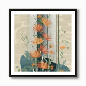 Flowers In A Vase 50 Art Print