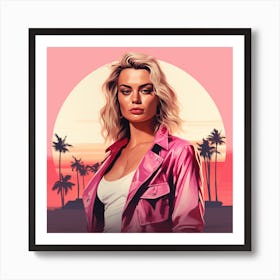 Grand theft auto Margot Robbie Affiche