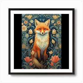 Fox In The Forest Art Print