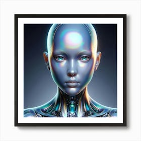 Cyborg Woman 4 Art Print