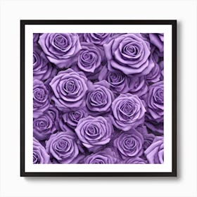 Purple Roses 31 Art Print