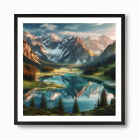 Alpine Lake 2 Art Print