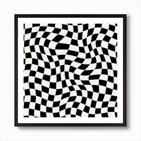 Checkered Square Art Print