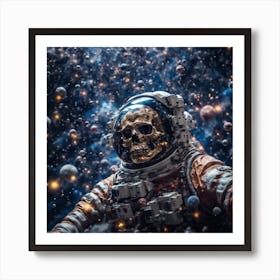 Space Skull Art Print
