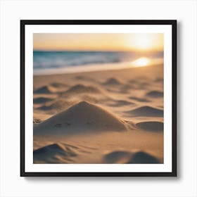 Sunset On The Beach Art Print