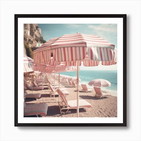 Pinkpositano Sizesquare   Art Print