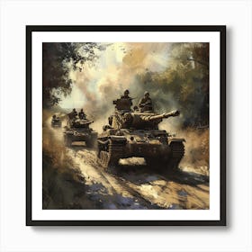 Tiger Tanks Art Print