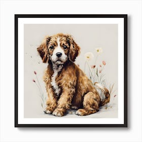 Fawn Puppy Art Print