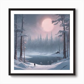 Winter Landscape 16 Art Print