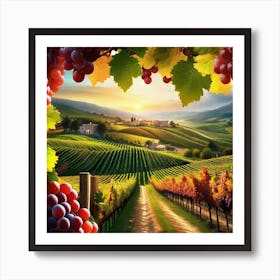 Vineyards In Tuscany 15 Art Print