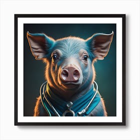 Doctor Pig 4 Art Print