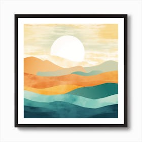 The Sun Rising Art Print