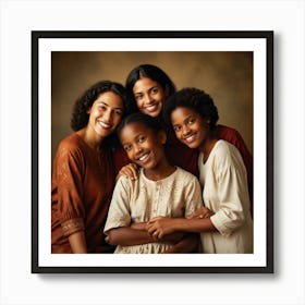 African American Family Art Print