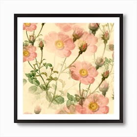 Pink Roses Art Print