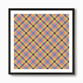 Plaid Fabric 140 Art Print