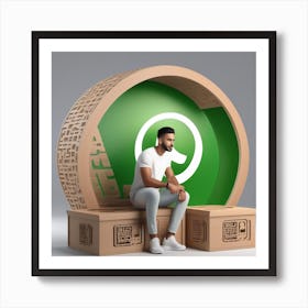 Whatsapp Logo Art Print