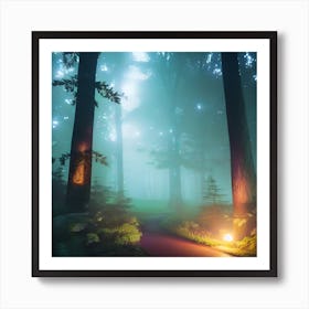 Dark Forest Art Print