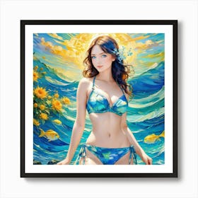 Sailor Girl gu Art Print