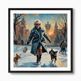 Winter'S Day With M M Art Print