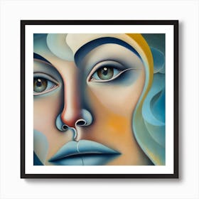 Face Of A Woman 1 Art Print