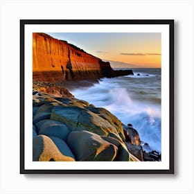 Sunset At The Cliffs 1 Art Print