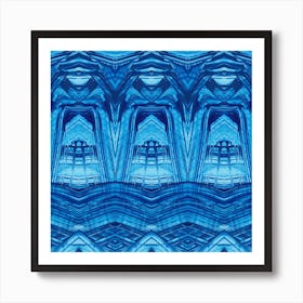 Abstract Blue artwork Art Print