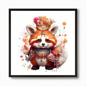 Red Panda 5 Art Print