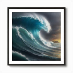 Ocean Wave 1 Art Print