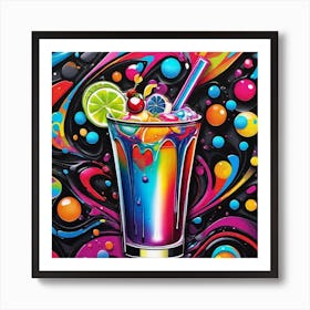 Colorful Drink 4 Art Print