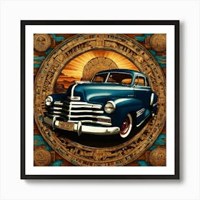 Aztec Car Art Print