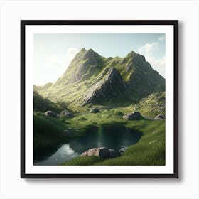 Mountain Landscape Art Print