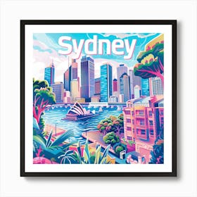 Sydney Cityscape 3 Art Print