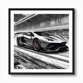 Lamborghini 193 Art Print