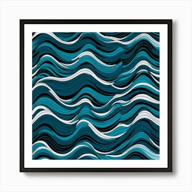 Abstract Wave Pattern 1 Art Print