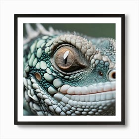 Close Up Of Lizard 2 Art Print
