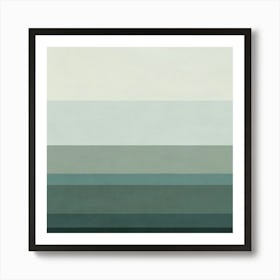 Minimalist Sea - g01 Art Print