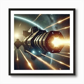 Eclipse Class Dreadnought Solar Pulse Cannons Converted Art Print