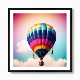 Hot Air Balloon In The Sky Art Print