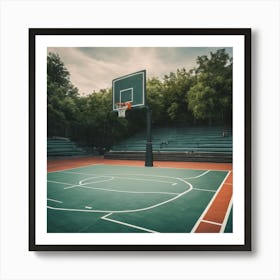 Basketball Court 7 Art Print