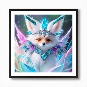 Crystal Fox Art Print