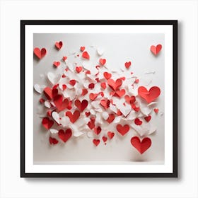 Valentine's Day Hearts 8 Art Print