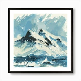 Arctic Mountains Art Print