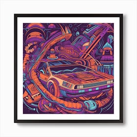 Back To The Future Art Print