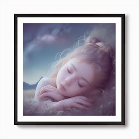 Dreaming Girl Art Print