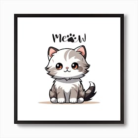 Cute Kitten Art Print