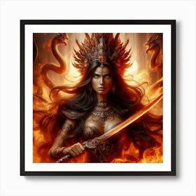 Fire Queen Art Print