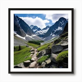 Rocky Path In The Mountains 2 Art Print