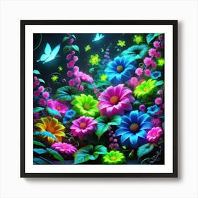 Colorful Flowers 7 Art Print